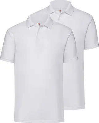Produktbild von Doppelpack Fruit of the Loom 65/35 Polo + GRATIS MyShirt Stoffbeutel