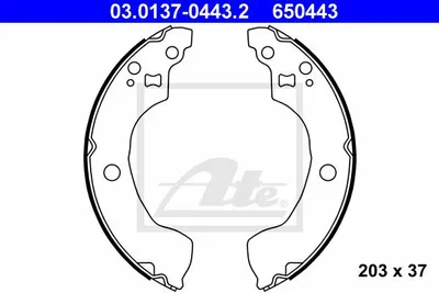 Produktbild von Ate Bremsbackensatz  03.0137-0443.2