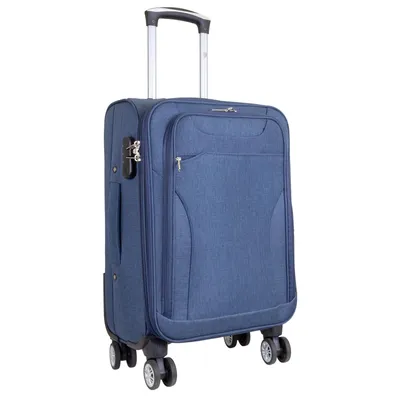 Produktbild von Weichgepäck-Koffer Kabinenkoffer Cremona Handgepäck 41L Boardgepäck mit 4 Rollen blau