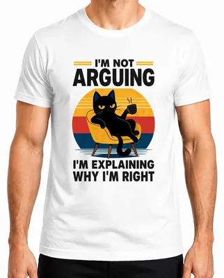 Obrázok produktu pre Tričko s nápisom "Nie som v spore, len vysvetľujem, prečo mám pravdu", sarkastické, pánske, biela farba, veľkosť L