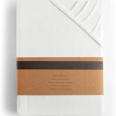 Produktbild von Famanu Spannbettlaken 200x220-220x240 cm, 100% gekämmte Baumwolle, – Weiß