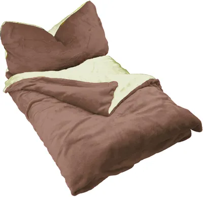 Produktbild von Winter Wende Bettwäsche 2 teilig Cashmere Touch Reißverschluss 135 x200 cm + 80 x80 cm Nougat / Natur