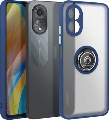 Produktbild von Avizar, Handyhülle für Oppo A38 Metallring, Video-Halterung, Nachtblau