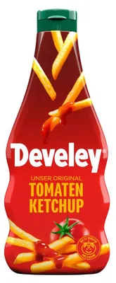 Produktbild von Develey "Unser Original" Ketchup Flasche - 12x 500ml