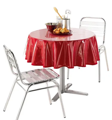 Produktbild von Nappe Cristal Uni Transparent 140 Cm - 1710279, Tischdecke Kristall Runde , 140 Cm , Transparent , Unifarben 15/100 , Ohne