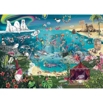 Produktbild von GIBSONS Puzzle Animal Society 1000 Teile