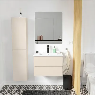 Produktbild von Schlichte Möbel + Wasserhahn + Spiegel + SORRENTO-Säule