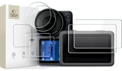 Immagine prodotto di Vetro temperato per DJI Osmo Action 6, Tech-Protect Glass Fit Plus, confezione da 2