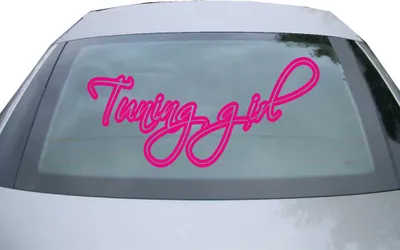 Produktbild von Indigos UG - Aufkleber Heckscheibe & Motorklappe DE6179 - pink - 600x285 mm - tuning girl - Auto Scheiben Fenster Heckklappe Tuning Racing JDM - Die cut