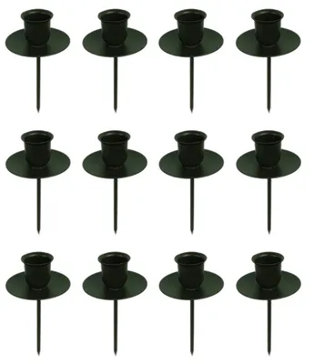 Produktbild von Novaliv 12x Kerzenpick Stabkerzen SCHWARZ