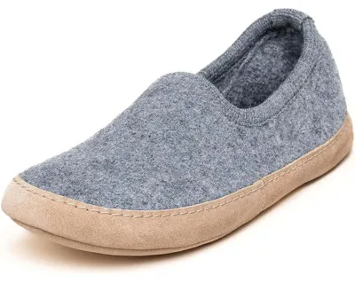 Produktbild von Gottstein  Cheyenne Uni Hausschuhe mit Ledersohle Grau (Grey), 48/301-1201