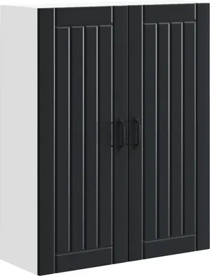 Immagine prodotto di vidaXL Armadio a muro LUCCA Nero 80 x 31 x 100 cm in materiale derivato dal legno