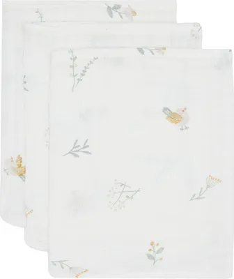 Obrázek produktu pro Jollein 536-848-67104, Bavlna, Vzorovaný, Bílá, Čisticí hadr, 3 kusů