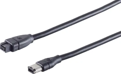 Produktbild von S CONN maximum connectivity FireWire-Anschlusskabel, IEEE 1394BKabel, 9-pol Stecker auf 1394A 6-pol Stecker, 1,8m (77322)