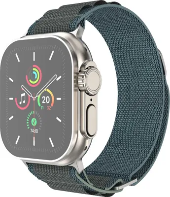 Produktbild von imoshion Nylon Alpine Armband für das Watch Series 1 t/m 9 / SE (38/40/41 mm) | Series 10 / 11 (42 mm) - Blau