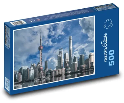 Obrázek produktu pro Puzzle 500 Šanghaj, panorama města - martinpuzzle