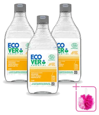 Produktbild von 3 x Ecover Essential Spülmittel Zitrone - 450 ml - Sparpackung - 3 Stücke