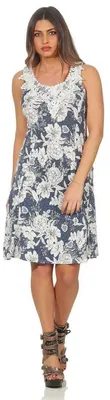 Produktbild von Damen Sommerkleid Boho Floral Minikleid; Muster 2 S/M