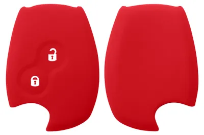 Produktbild von kwmobile Schlüsselhülle für Renault Dacia 2-Tasten Autoschlüssel Hülle - Autoschlüssel Schlüssel Hülle aus Silikon - Schlüsselschutz Gehäuse in Rot