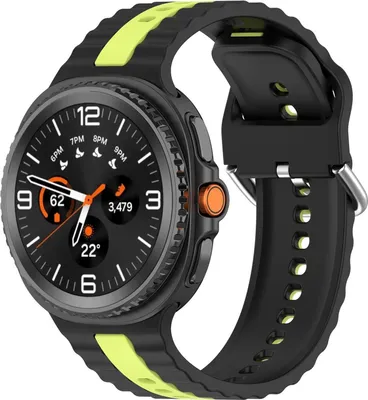 Immagine prodotto di Per Samsung Galaxy Watch 8 / 8 due colori Silicone sostituzione Smart Watch cinturino nero / verde