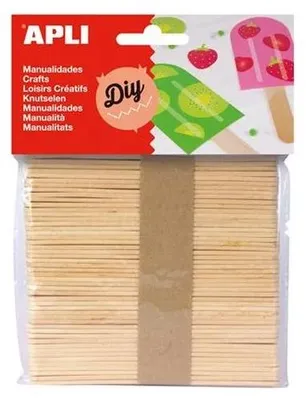 Obrázek produktu pro Nanuková dřívka 114 x 10 x 2 mm - přírodní 50 ks