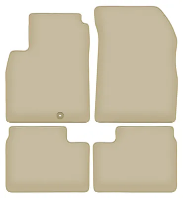Immagine prodotto di Tappetini in velluto PREMIUM beige compatibili con Nissan Micra K13 (2010-2016, hatchback) – con fissaggi – su misura