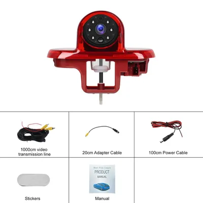 Image de Caméra de recul - Caméra de feux stop - Vision nocturne - Compatible avec le Trafic 2001-2014 et le Trafic Combo 2001-2011