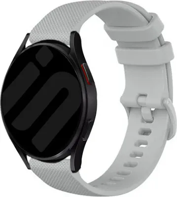 Produktbild von Strap-it Samsung Galaxy Watch 6 Classic 47mm Premium Silikon Armband (Grau)