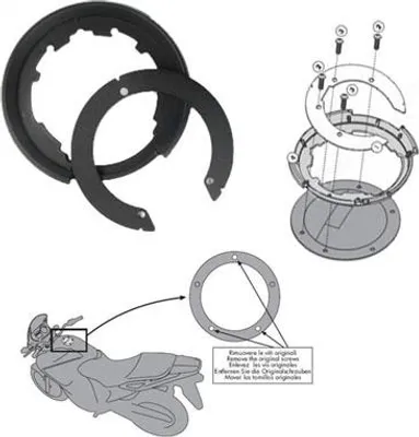 Produktbild von Tankschlosshalter Ducati Multistrada 1200 10-11, Für Bmw K 1200R, 1200Rs, R1250Gs