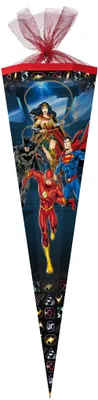 Produktbild von Nestler Schultüte DC Justice League eckig mit Tüllverschluss 85cm