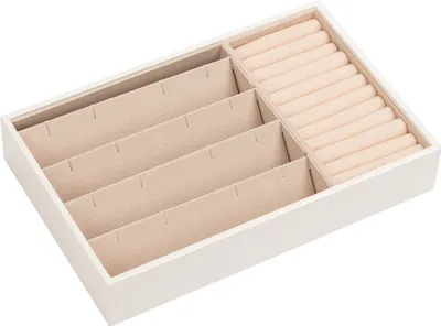 Produktbild von ADEL DREAM Stapelbares Schmucktablett Schmuckschatpfanne Aufbewahrung Schublade Lagerung-1 Folien Schmuck Aufbewahrung Damen Schmuckschatpfe.
