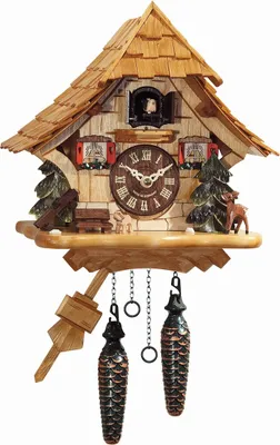 Produktbild von Engstler - 492/7_Q - Kuckucksuhr - Quarz - Natur - 27 cm