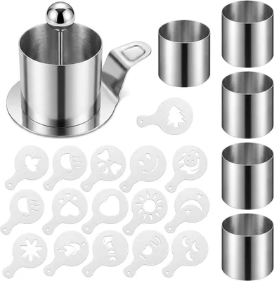 Produktbild von Tortenringe Set 6 cm, Edelstahl, für Desserts, für Kuchen