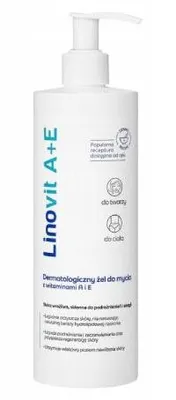 LINOVIT 400ml A+E Dermatologiczny żel do mycia z witaminami A i E Ziołolek