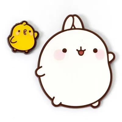 Immagine prodotto di Spilla con Molang e Piu Piu