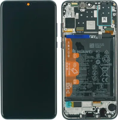 Produktbild von Display mit Rahmen für Huawei P30 lite New Edition (MAR-LX1B) Farbe: Schwarz (Midnight Black) Displayglas Touchscreen Bildschirm