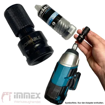 Produktbild von SCHWÄBLE® Schlagschrauber Adapter 1/2" auf 1/4" schlagfest S-4932471828