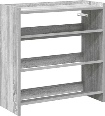 Zdjęcie produktu dla vidaXL Stojak na buty szary Sonoma 60x25x62 cm Materiał drewnopochodny