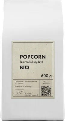 POPCORN (ZIARNO KUKURYDZY) BIO 600 g - THE PLANET
