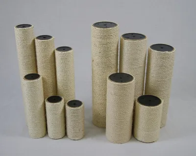 Image de animal-design Mât de remplacement rond en sisal Mât de remplacement pour arbres à chat et griffoirs Pièce de rechange Mât à griffer, longueur : 17 cm, diamètre : 8 cm