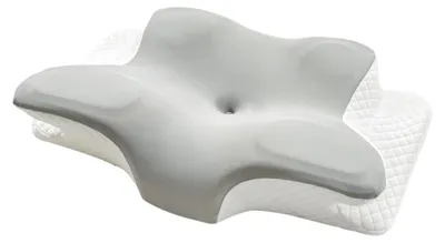 Image de Oreillers - PROMO LINGE - Ergonomique à Mémoire de Forme - Polyester - 60x40 cm - Gris
