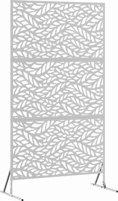 Image de vidaXL Pare-vue Gris 100 x 50 x 180 cm Acier