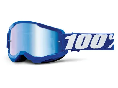 Produktbild von 100% Strata 2 Goggle, einfache Scheibe, Schwarz, Unisex, Zylindrische (flache) Linse, Polycarbonat, Schwarz, Gelb