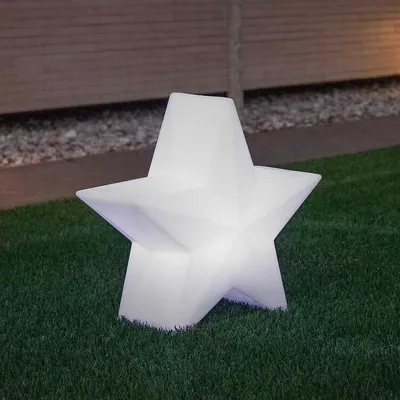 Produktbild von Newgarden Nova Leuchtstern LED Farbwechsel Solar und Akku 46 cm Weiß