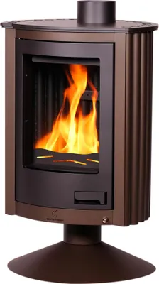 Image de HS FLAMINGO poêle MASTERFLAMME Piccolo II - brun - velours