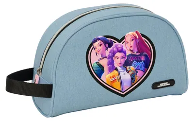 Produktbild von Kulturbeutel Kinder K-POP Demon Hunters HUNTR/X klein mit Griff,