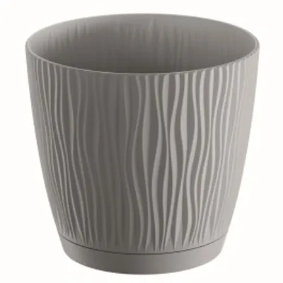 Zdjęcie produktu dla doniczka 12,9cm SANDY P DSY130P-405U szary plastik PROSPERPLAST