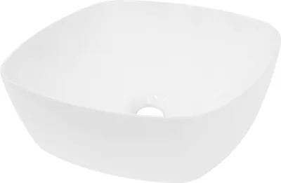 Immagine prodotto di LuxeBath Lavabo Lavabo da appoggio, rotondo, Ø 40,5x14 cm, bianco, Vetroceramica