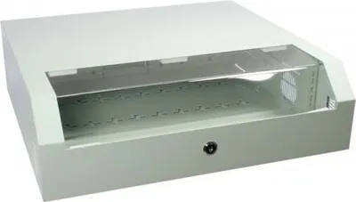 Produktbild von ALLNET Netzwerkschrank 19" 3HE Vertikal T145 Lichtgrau SWV-Serie