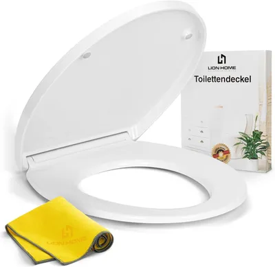 Produktbild von Lion Home WC Sitz aus Duroplast mit Absenkautomatik bis 150 kg, universell